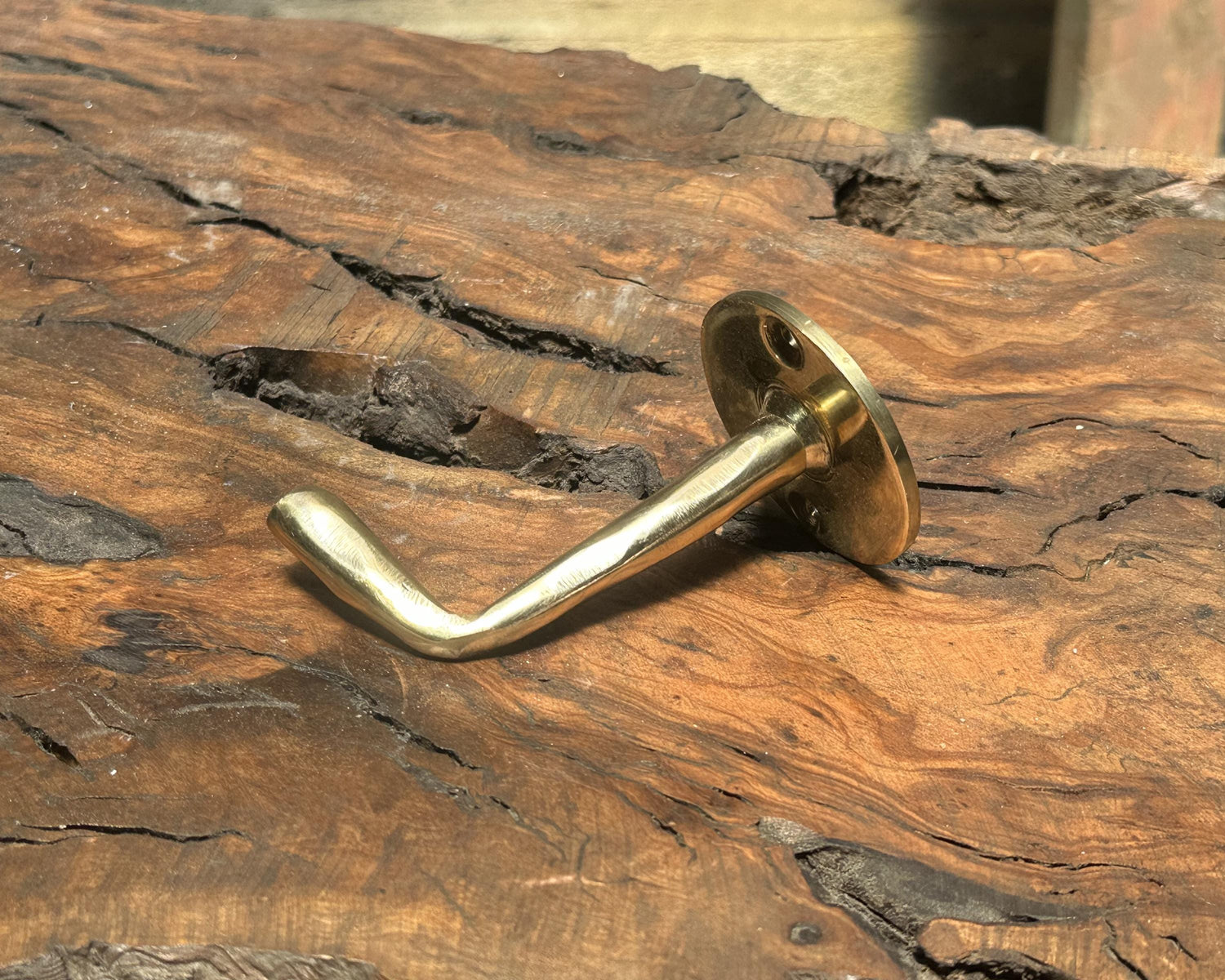 Unlacquered Brass Wall Hooks – Solid Coat Hanger Set