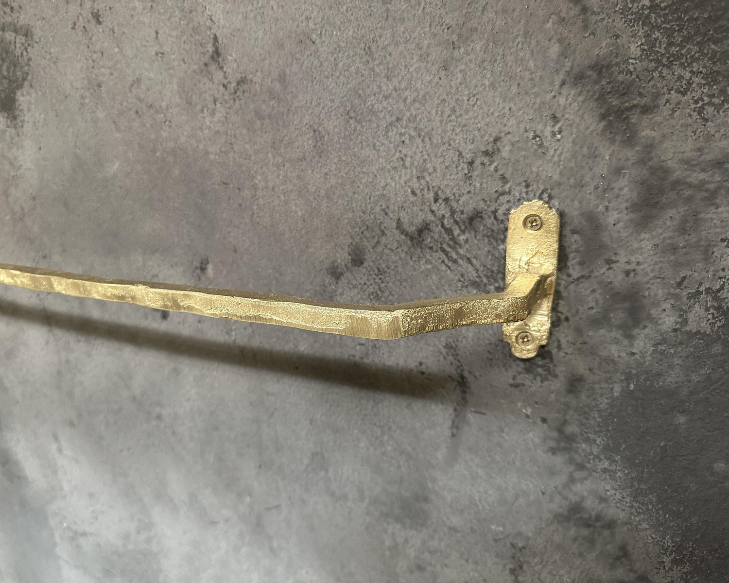 Solid Brass Towel Rack – Wall Mounted Unlacquered Bar