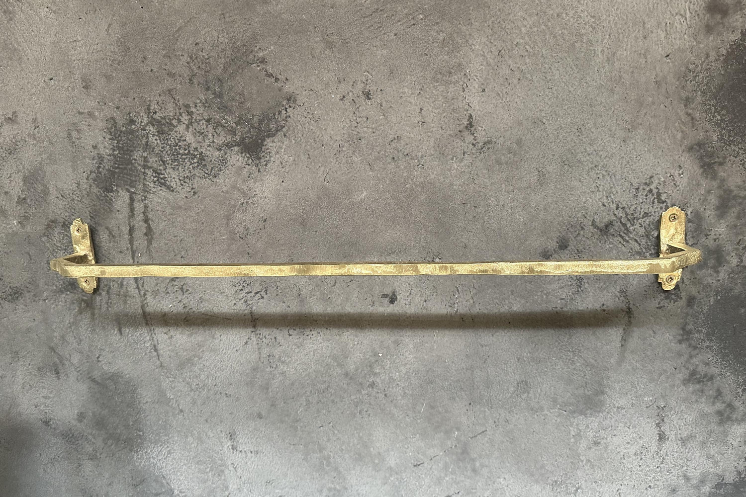 Solid Brass Towel Rack – Wall Mounted Unlacquered Bar