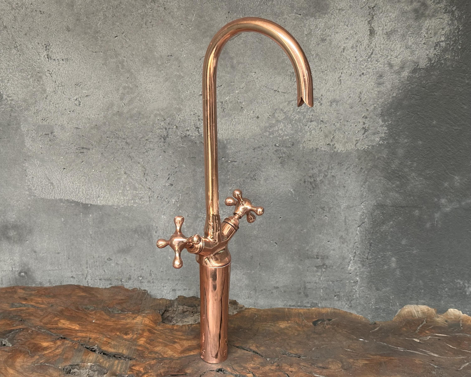Copper Bathroom Faucet – Gooseneck Sink Tap Design
