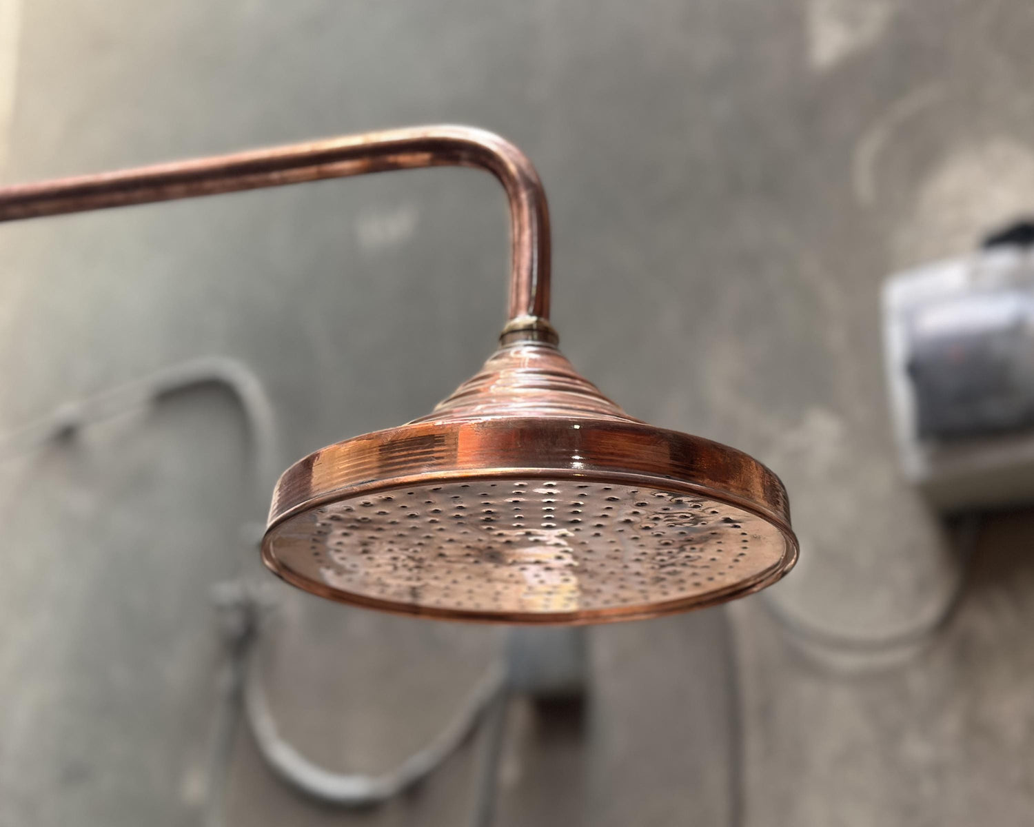 Copper Rain Shower Head – Outdoor Rainfall Style