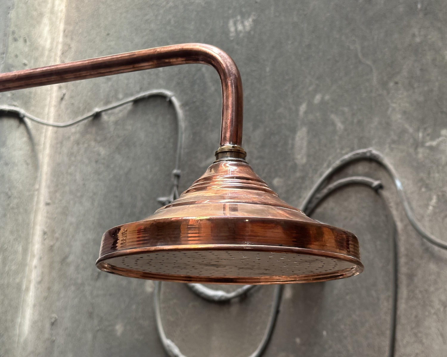 Copper Rain Shower Head – Outdoor Rainfall Style