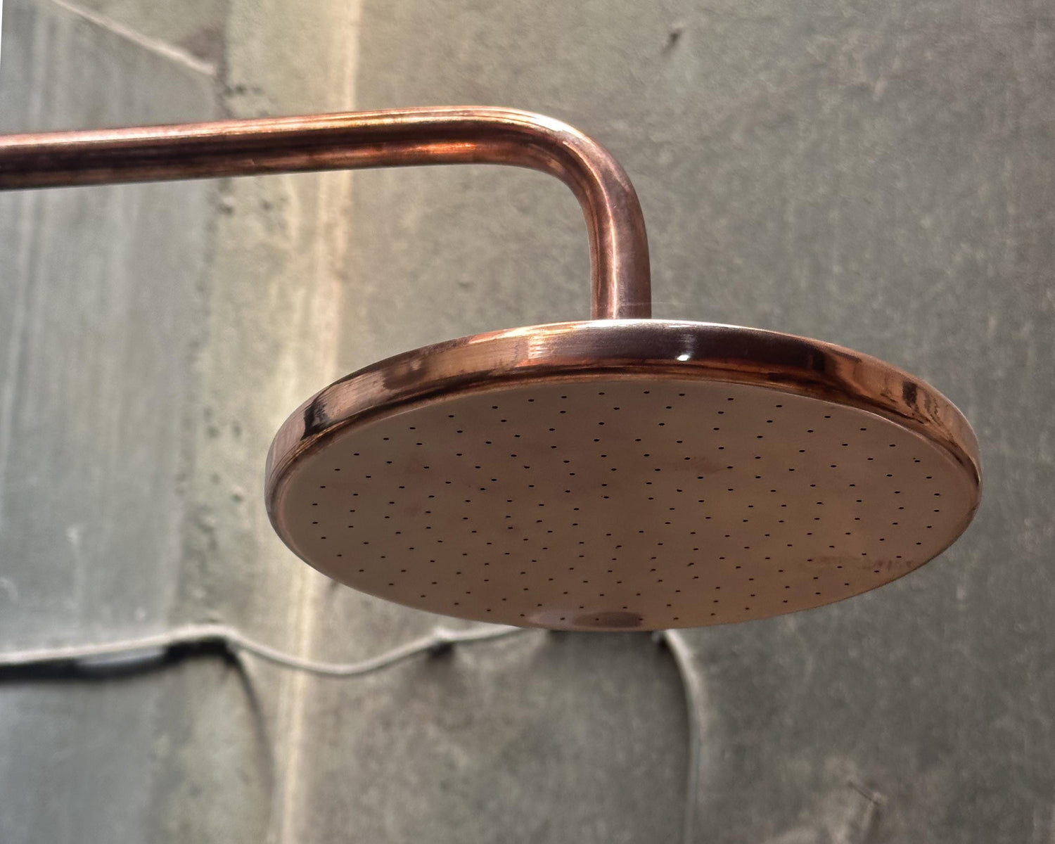 Copper Outdoor Shower Head, Natural Copper Rain Shower Head, Garden Outdoor Shower