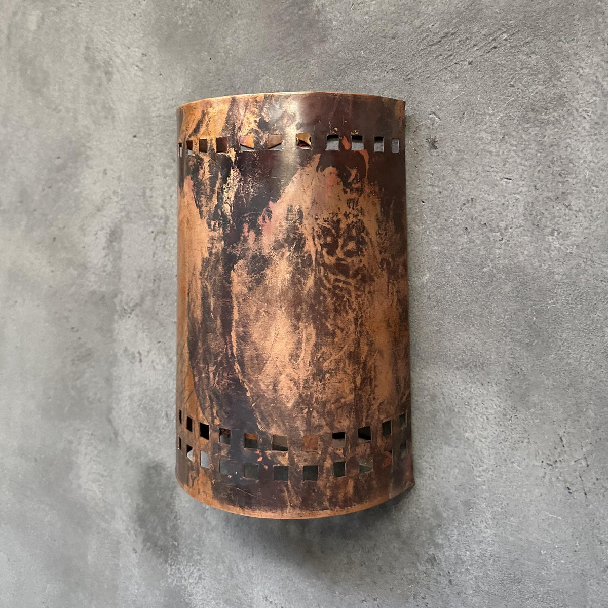 Half Round Wall Sconce Lamp, Copper Outdoor Wall Light Fixtures
