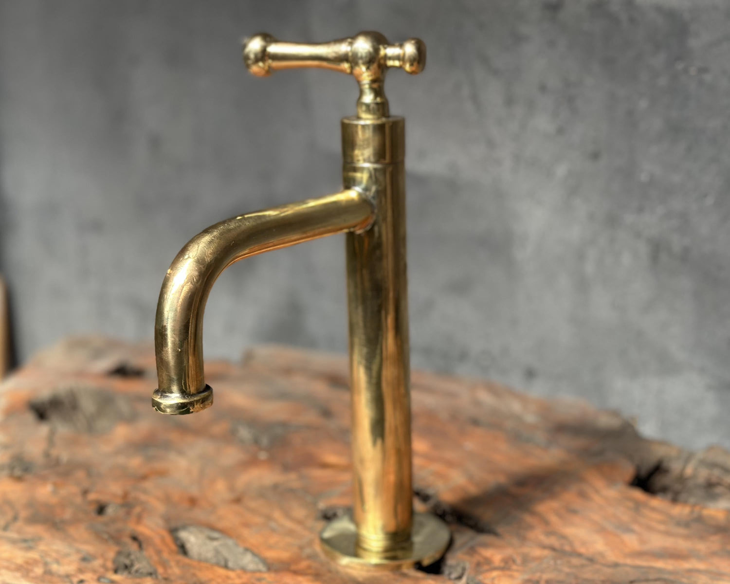 Unlacquered Brass Bathroom Faucet, Victorian Bathroom Faucet