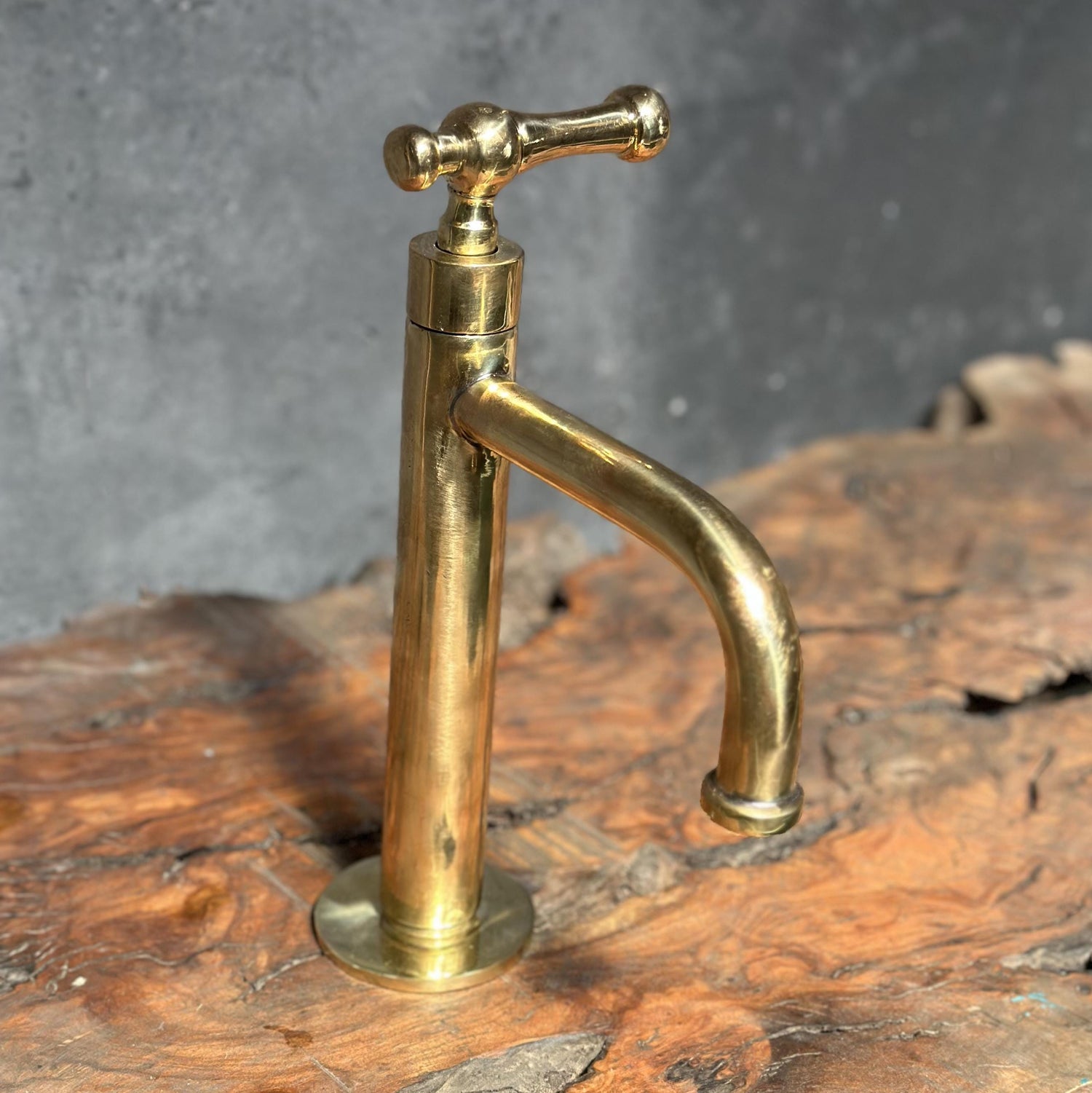Victorian Brass Bathroom Faucet – Unlacquered Finish
