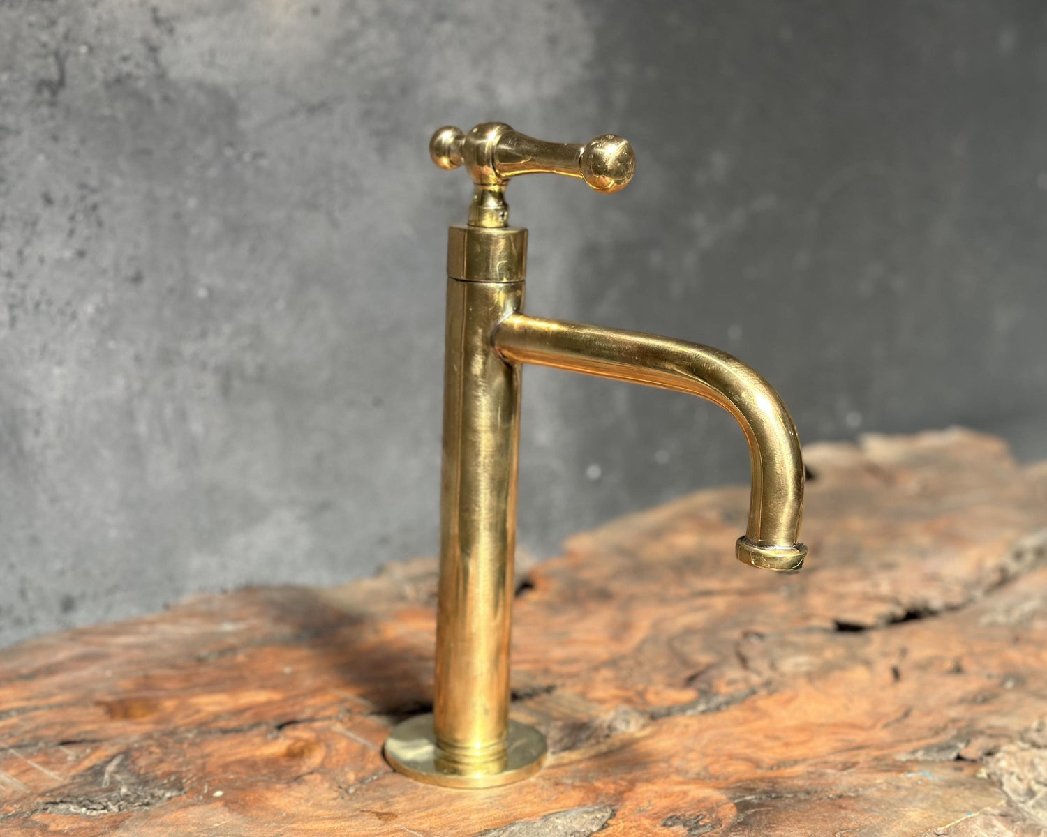 Victorian Brass Bathroom Faucet – Unlacquered Finish