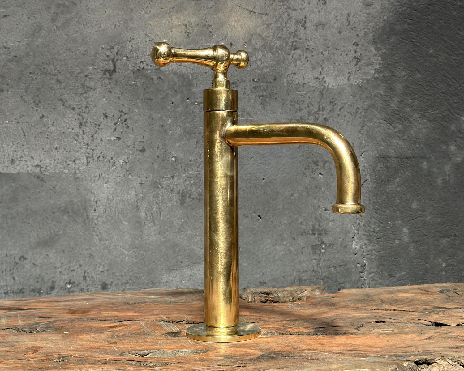 Unlacquered Brass Bathroom Faucet, Victorian Bathroom Faucet