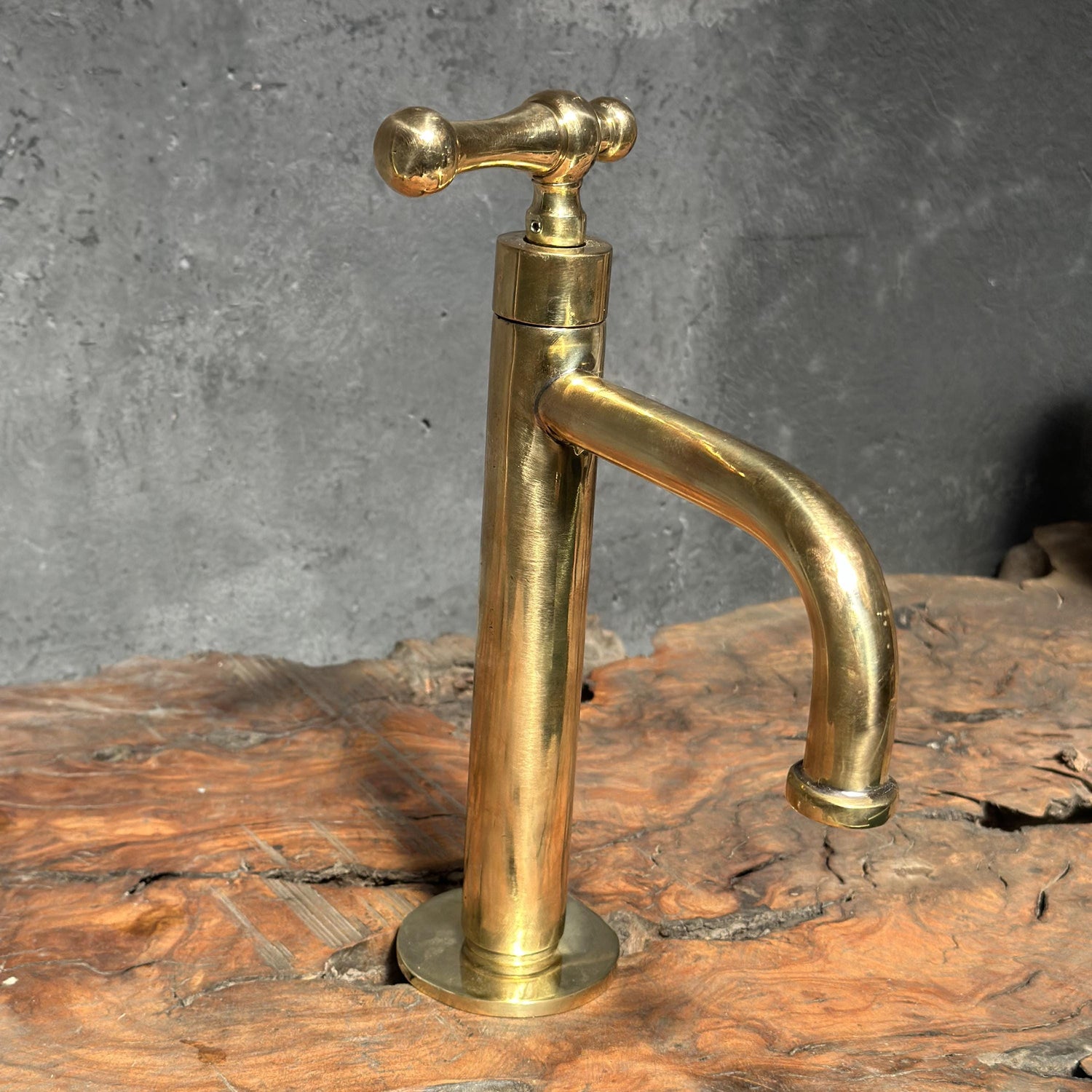 Unlacquered Brass Bathroom Faucet, Victorian Bathroom Faucet