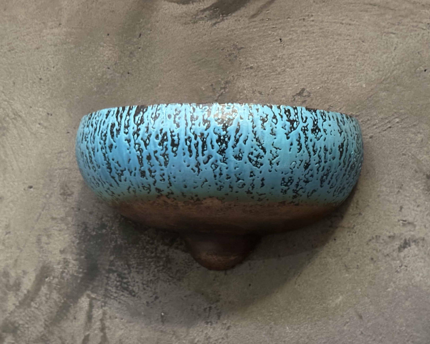 Blue Patina Half Moon Copper Wall Sconces