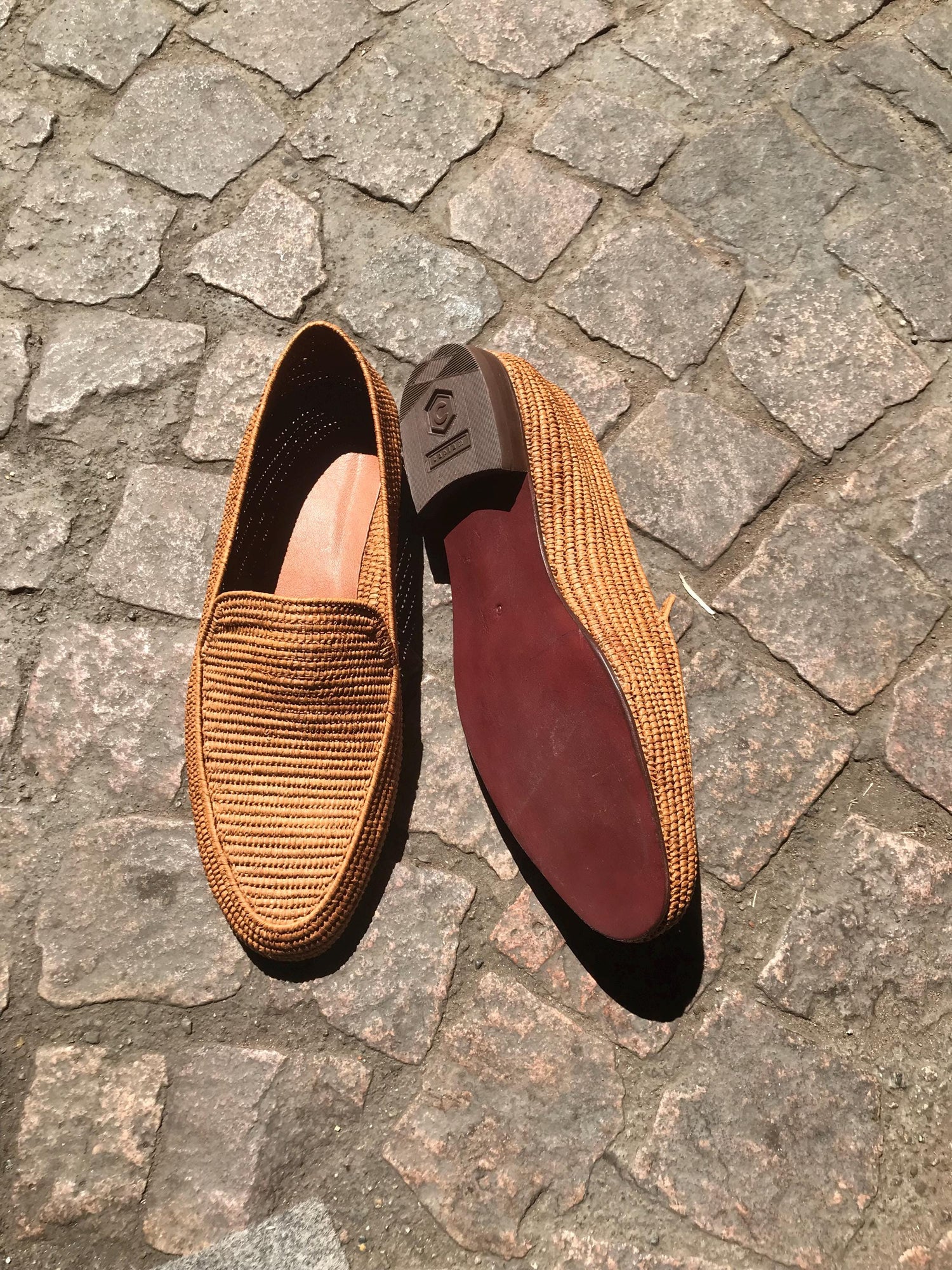 Handwoven Raffia Loafers – Lightweight Slip-On Shoes