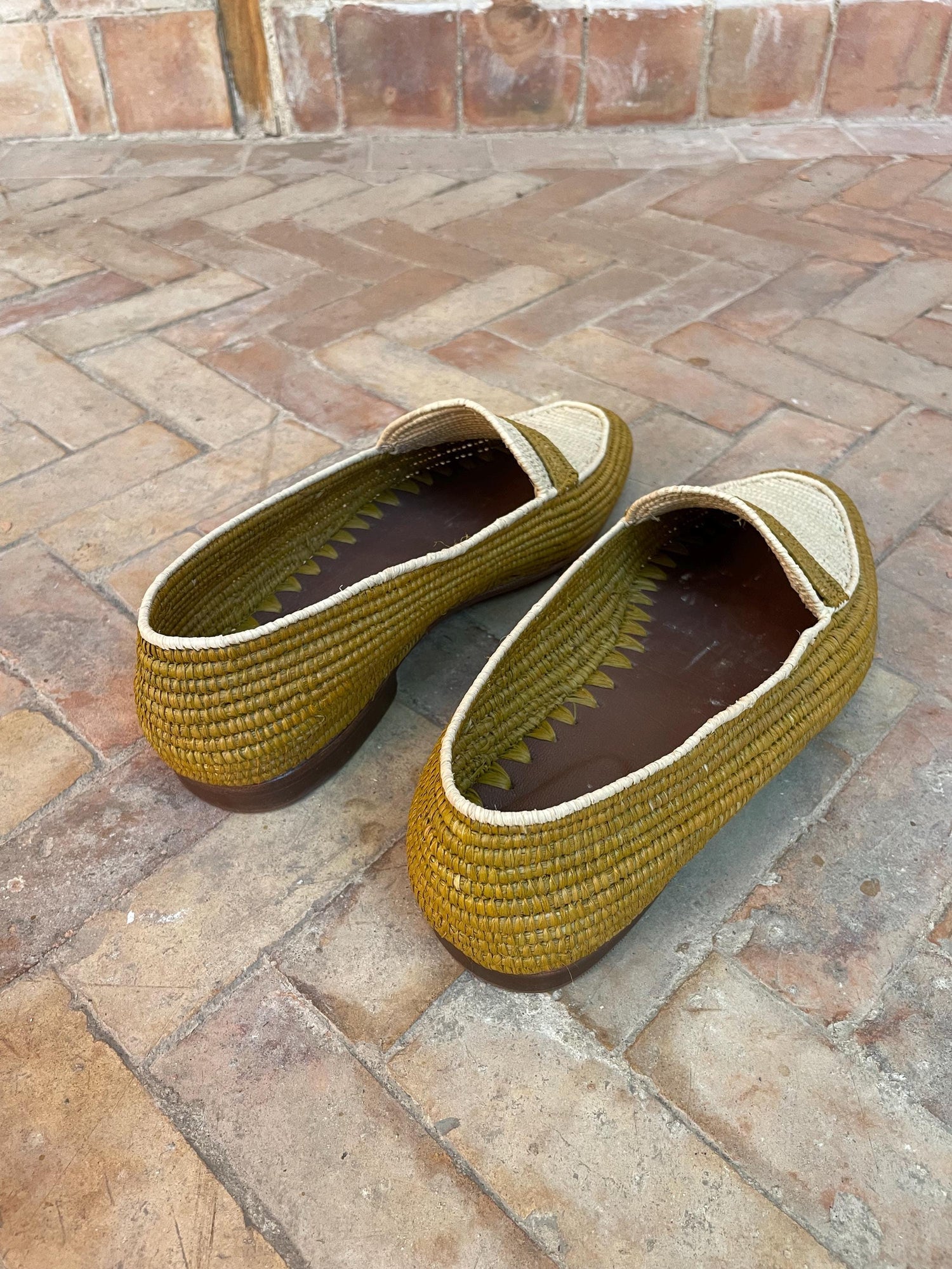 Classic Raffia Penny Loafers – Minimal Natural Style