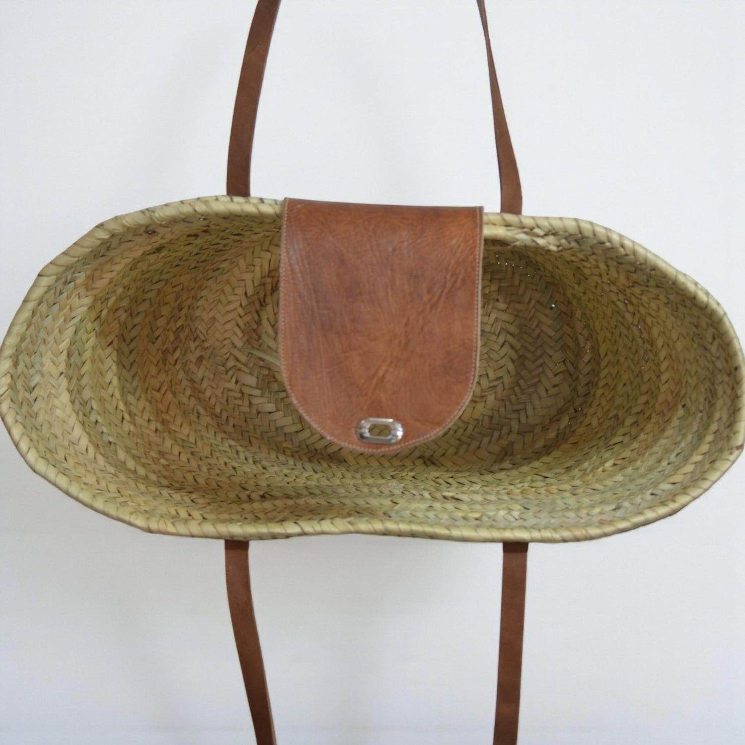 Classic Moroccan Straw Tote Bag