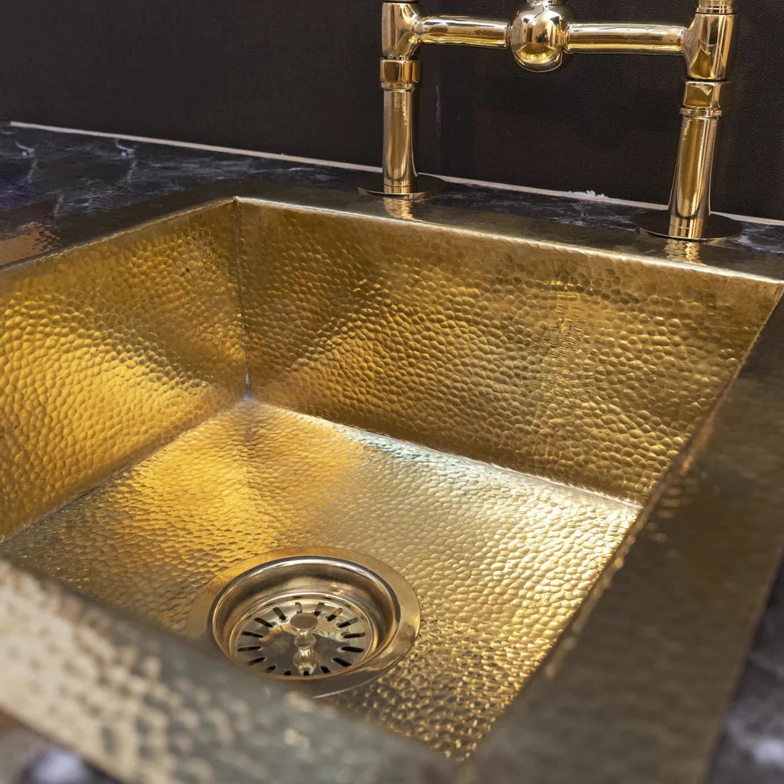 Elegant Solid Brass Undermount Kitchen Sink for Luxury Homes
