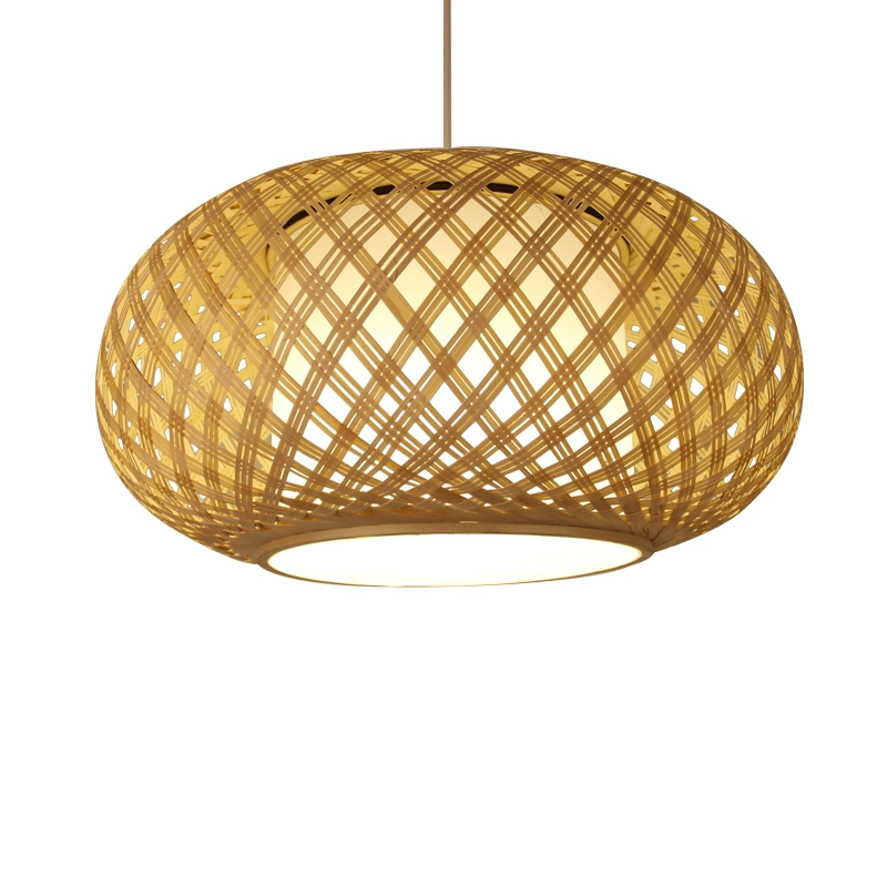 Joyce Woven Bamboo Pendant Light