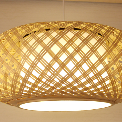 Joyce Woven Bamboo Pendant Light