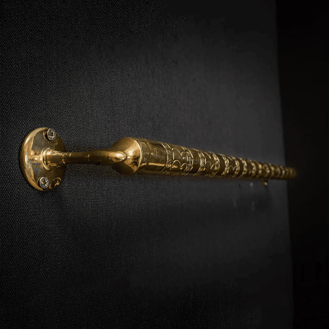 Luxurious Handcrafted Brass Towel Bar for Elegant Bathrooms