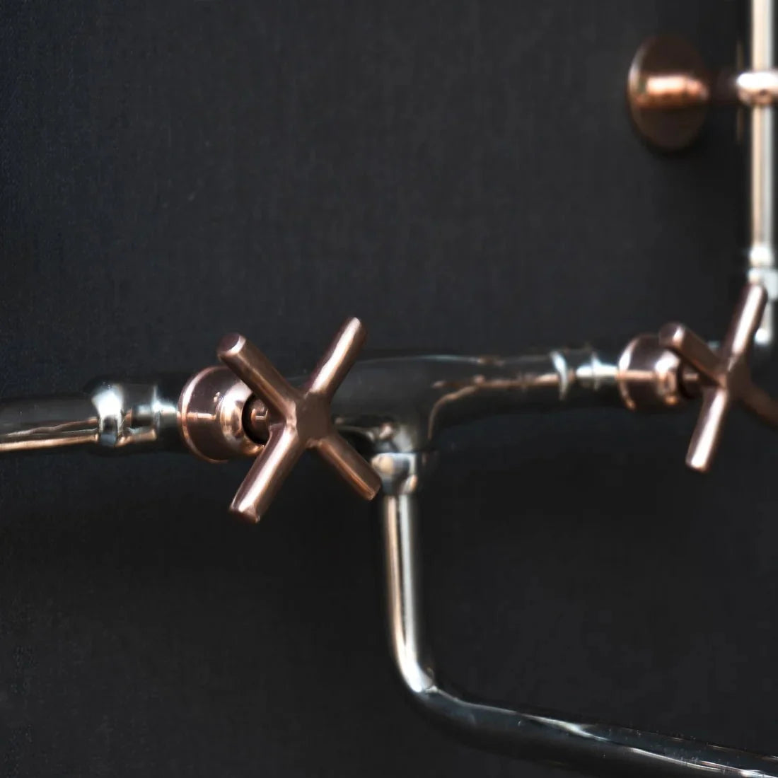 Handmade Wall Mounted Bathroom Faucet with Industrial Style Design