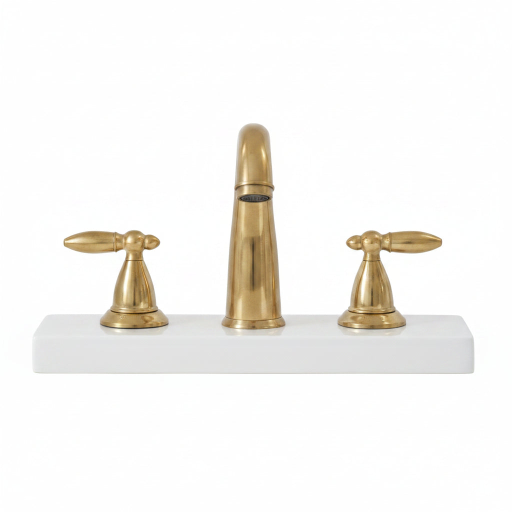 Luxury Brass Bathroom Faucet | Handmade Unlacquered Brass Sink Tap | Timeless Elegance by Brasska