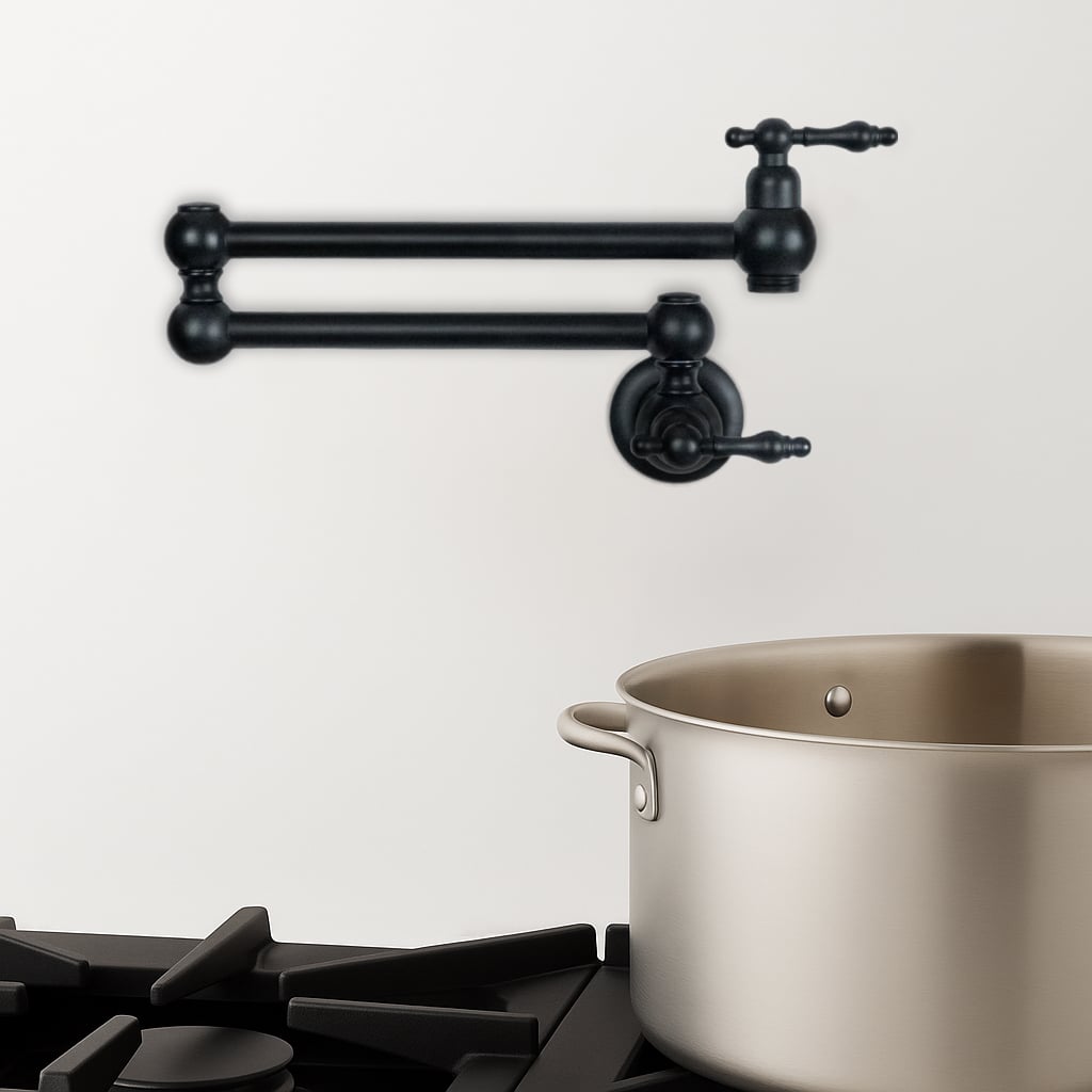 Retractable Wall-Mount Pot Filler Faucet