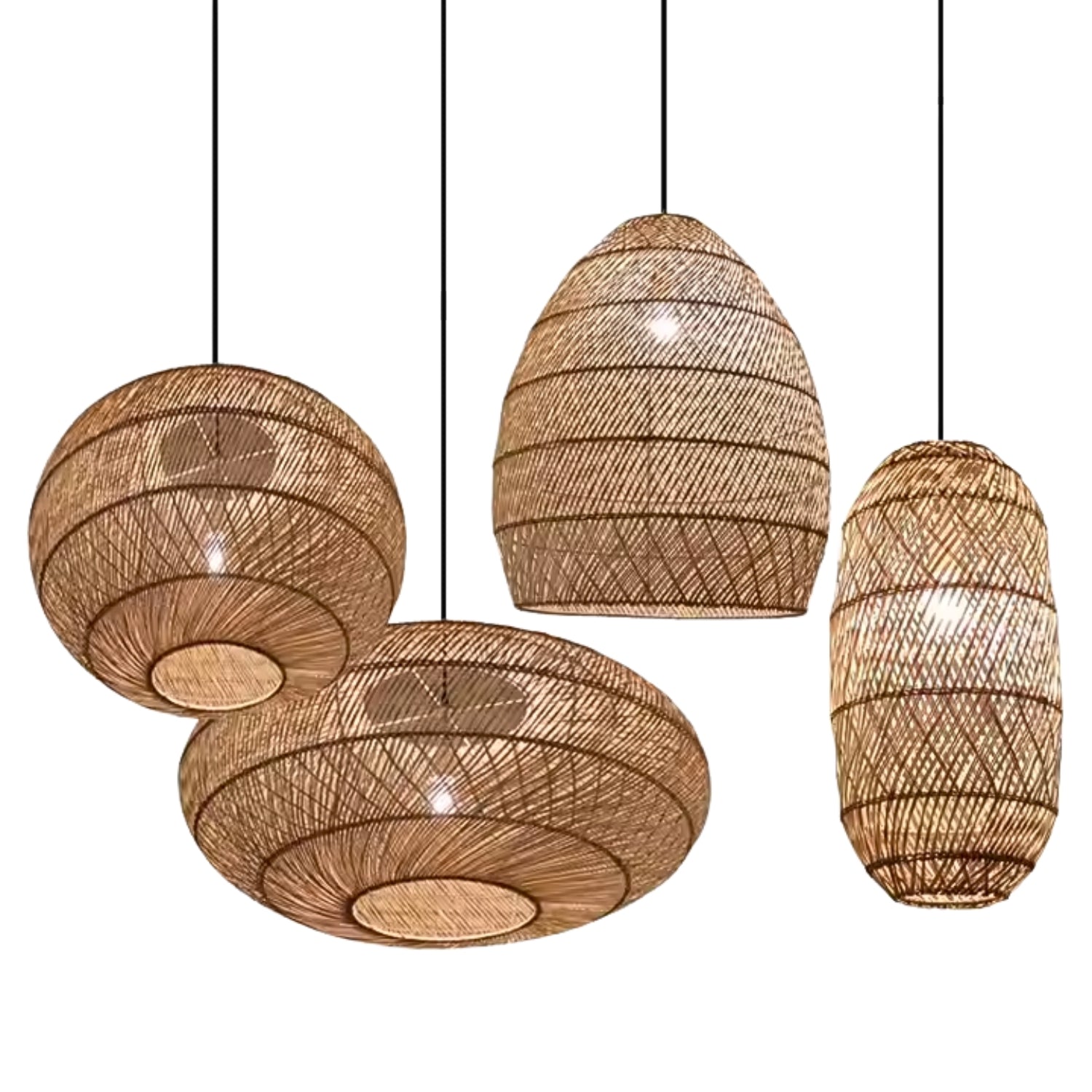 Minna rattan pendant hanging shades