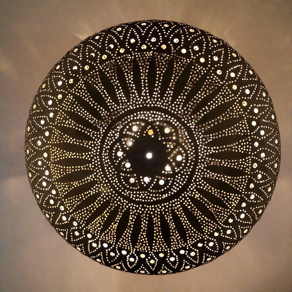 Moroccan Brass Ceiling Lampshades