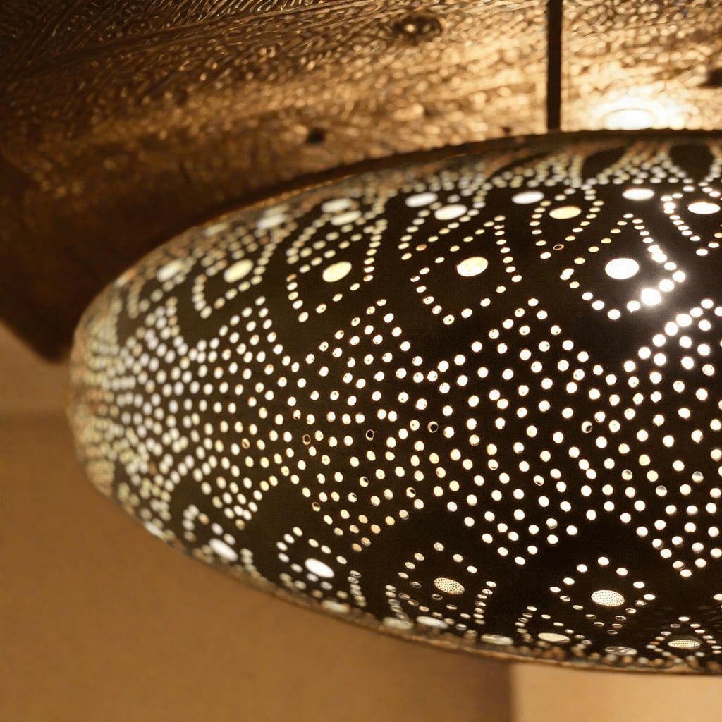 Moroccan Brass Ceiling Lampshades