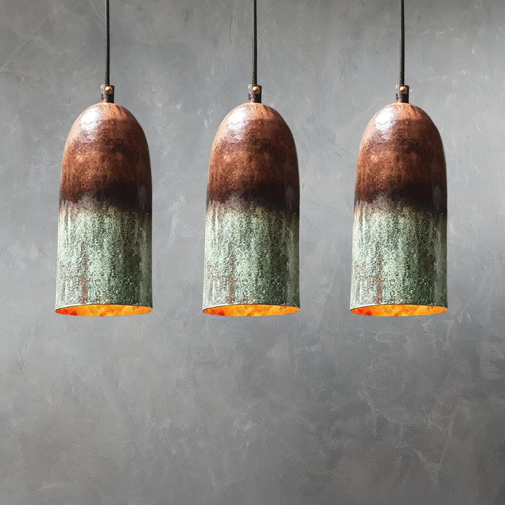 Copper Pendant Lights - Set of three
