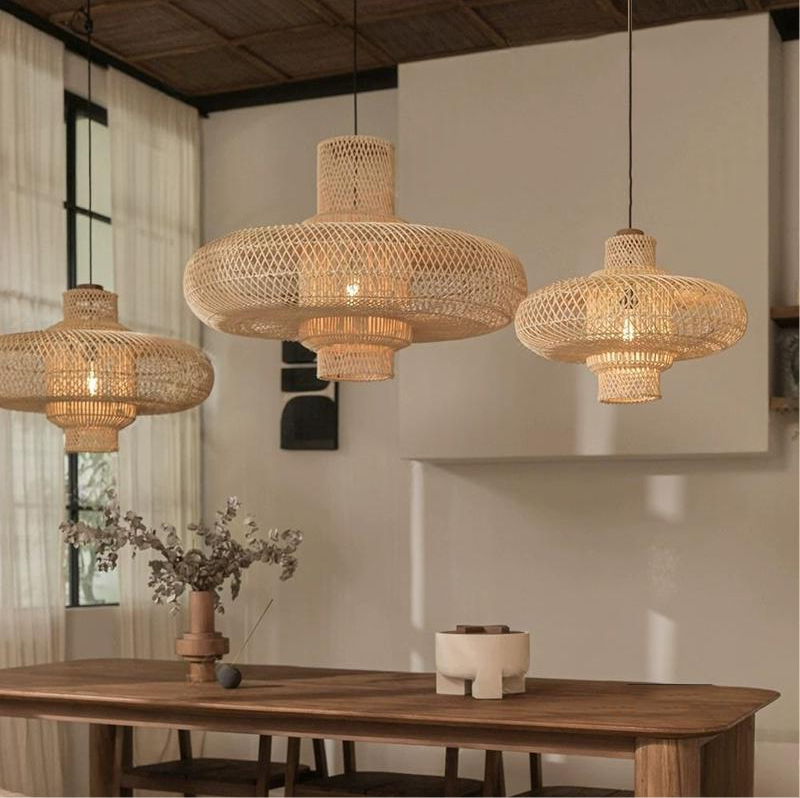 Organo Woven Bamboo Pendant Light