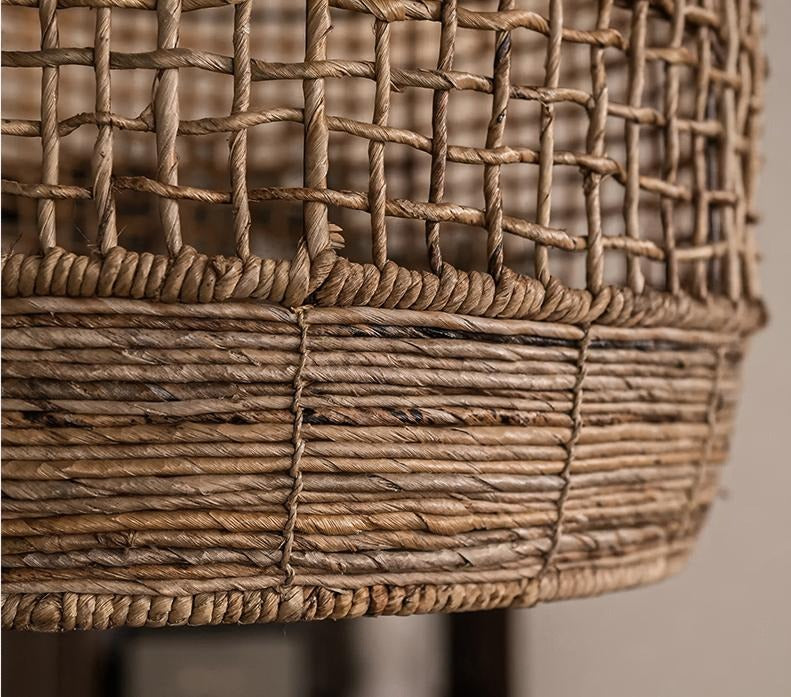 Oversized Cage Wabi Sabi Natural Woven Kitchen Pendant Light