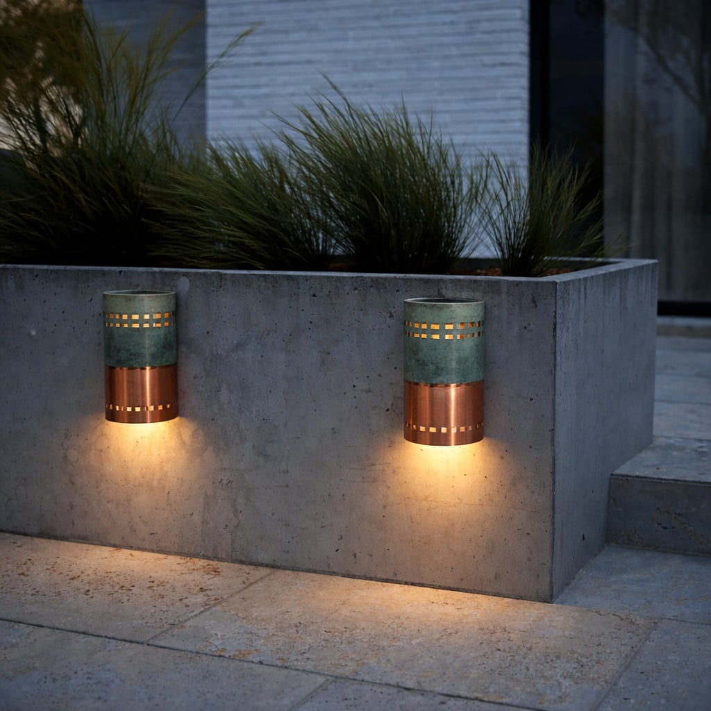 Copper Cutout Wall Sconce