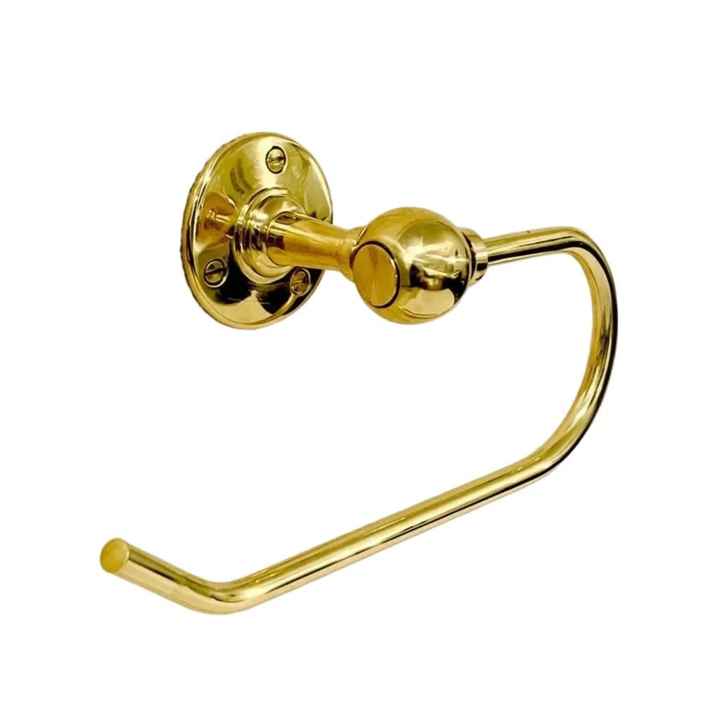 Polished Brass Toilet Paper Holder