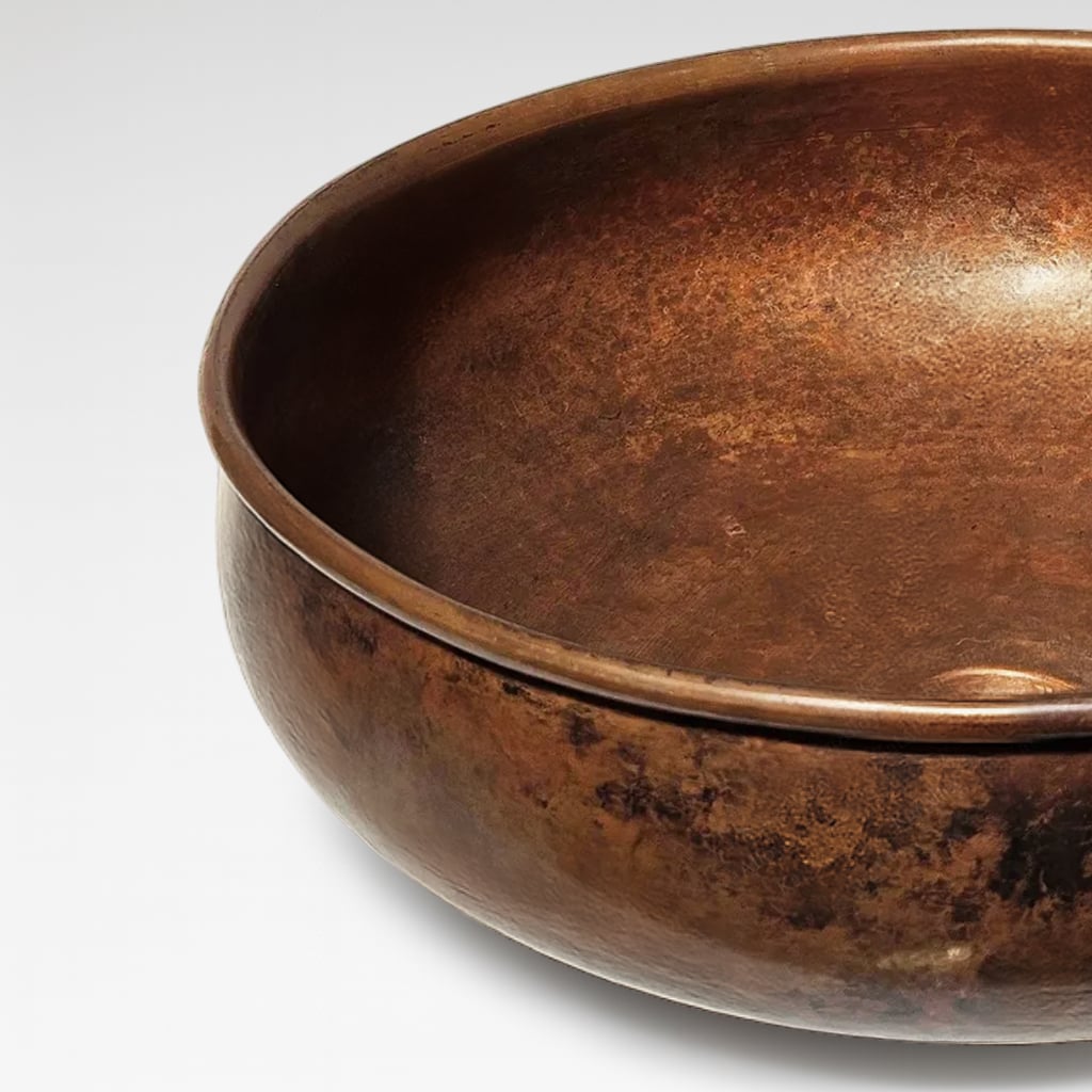 Round Copper Sink Bowl