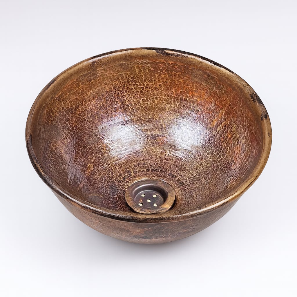 Antique Patina Round Copper Sink