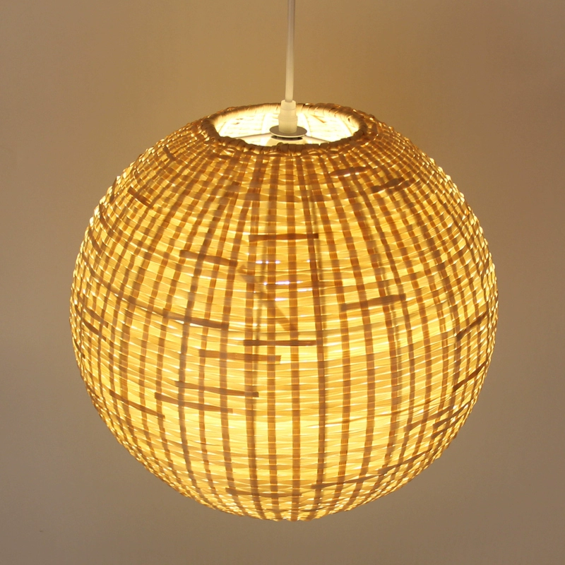 Santa Barbara Round Bamboo Pendant Light