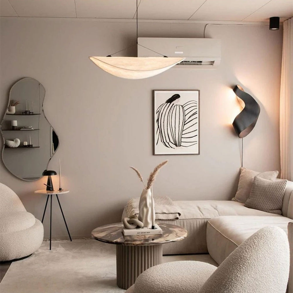 Tense Cloud Japanese Wabi Sabi Silk Pendant Light