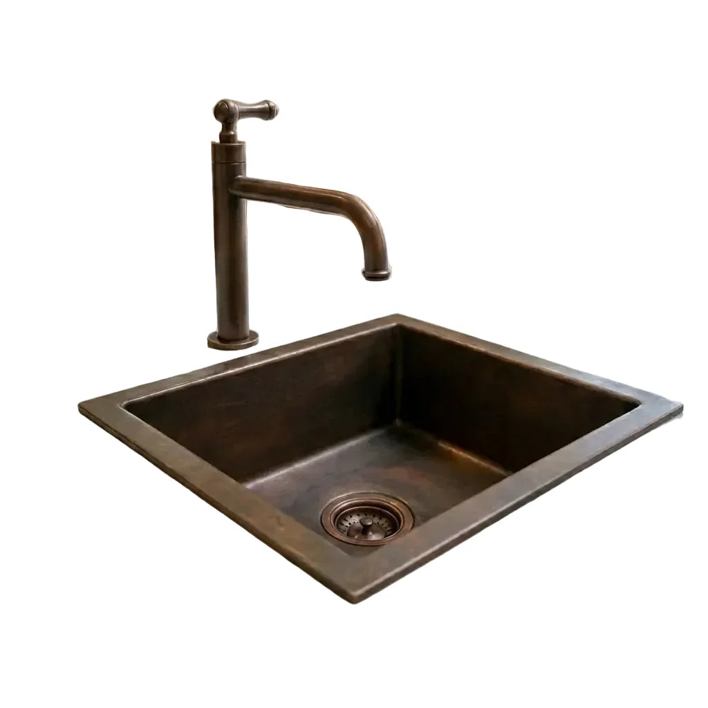 Undermount Aged Copper Kitchen Bar Sink Various Sizes