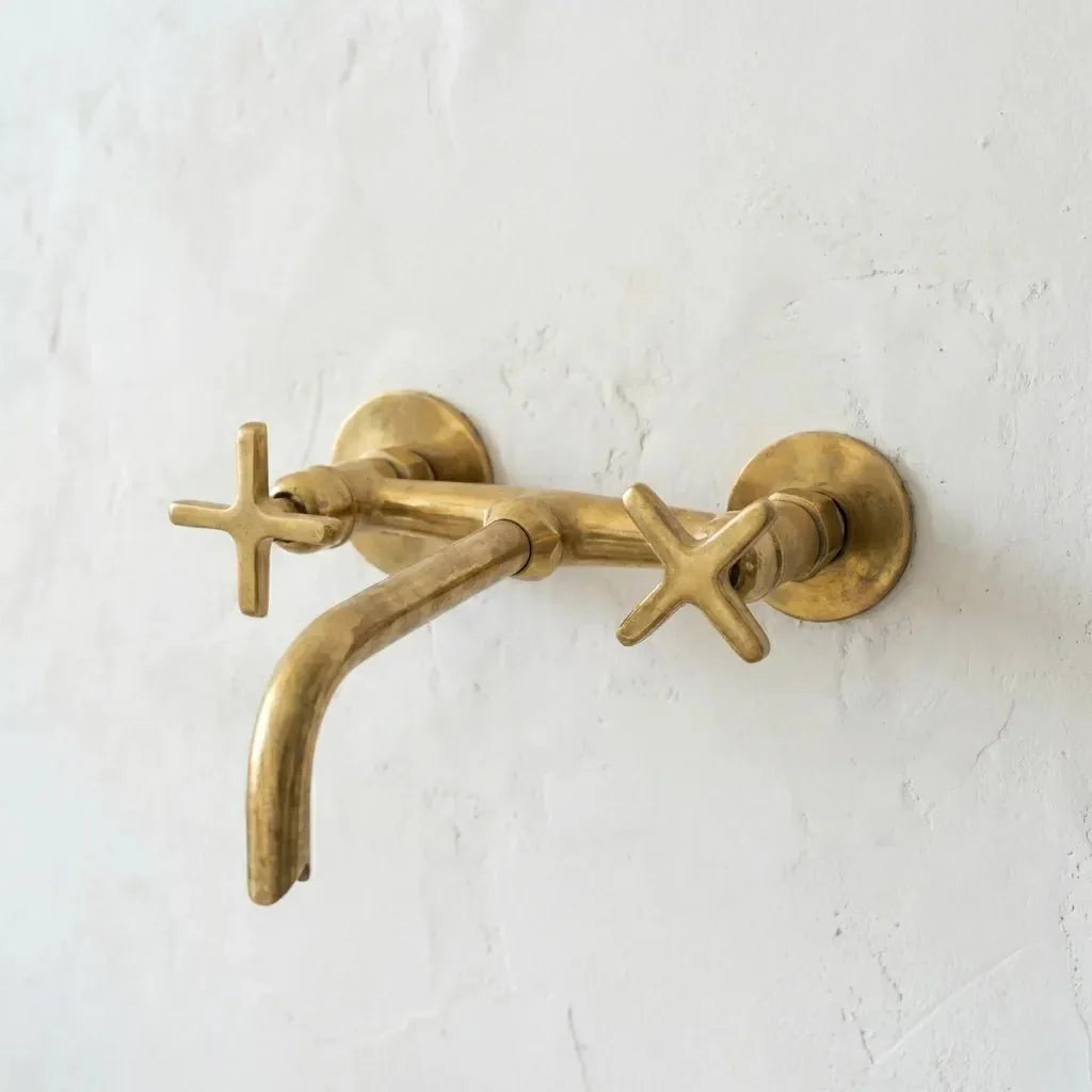 Unlacquered Brass Bathroom Tub Filler Faucet