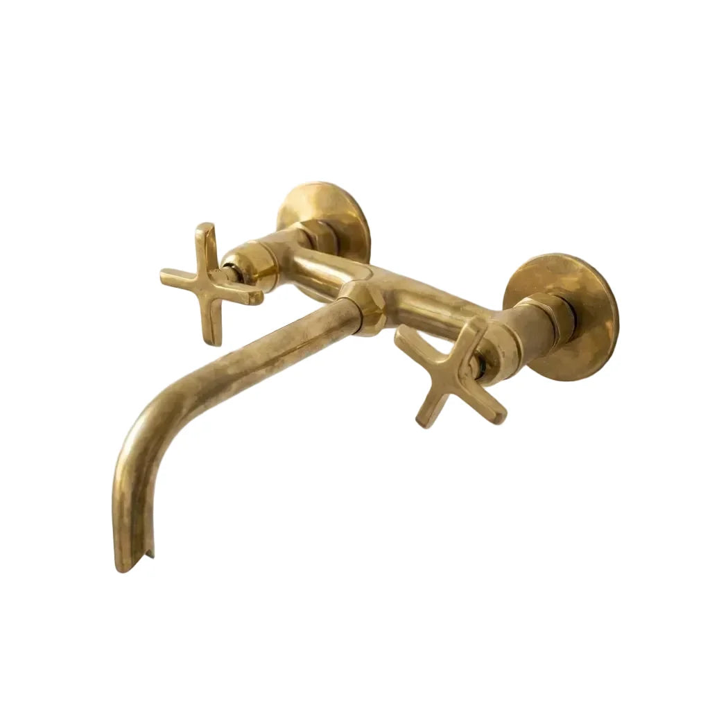 Unlacquered Brass Bathroom Tub Filler Faucet
