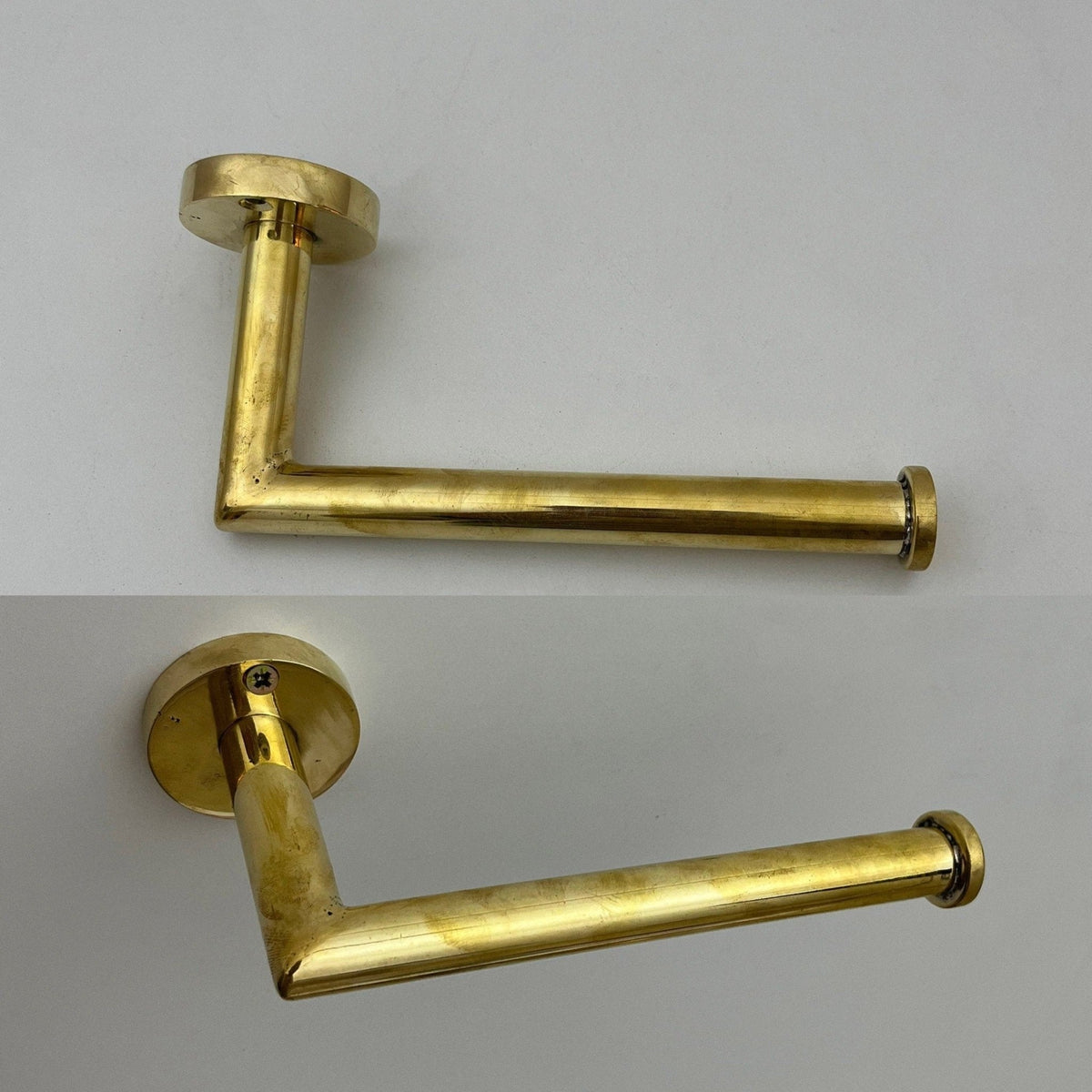 Unlacquered brass Toilet Paper Roll Holder