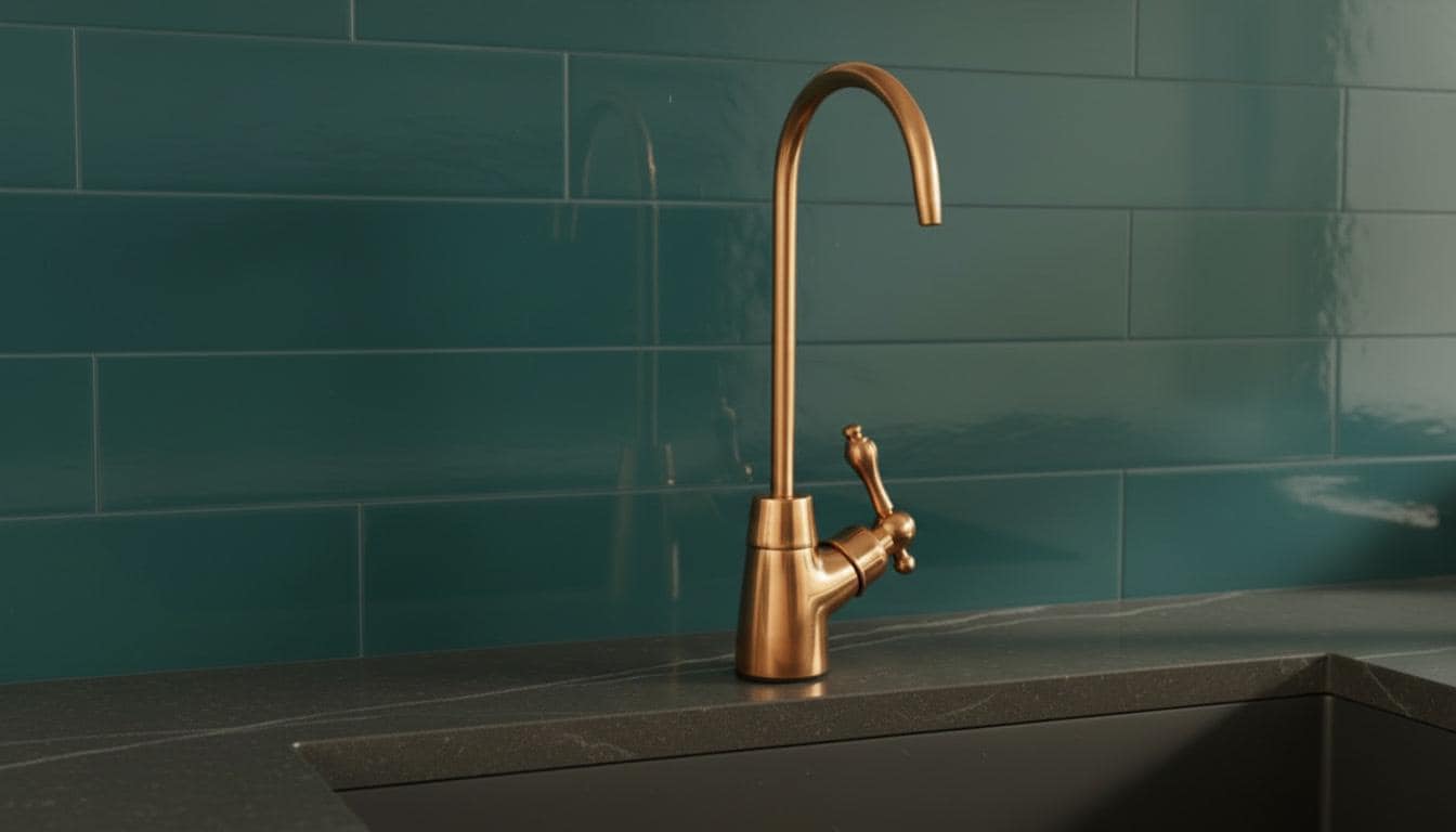 Unlacquered Copper Beverage Tap - Single Hole Bar & Prep Sink Faucet
