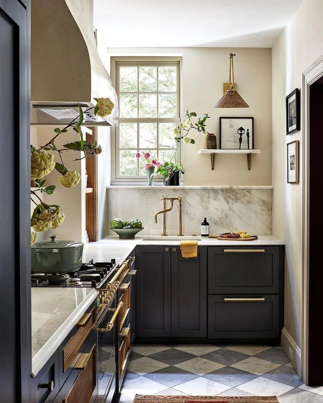Unpainted Brass Kitchen Faucet