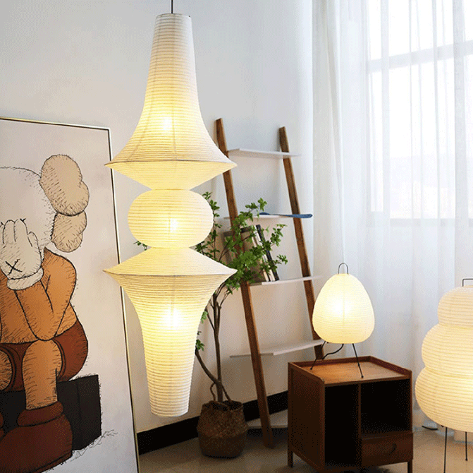Akari Wabi Sabi Paper Pendant Light