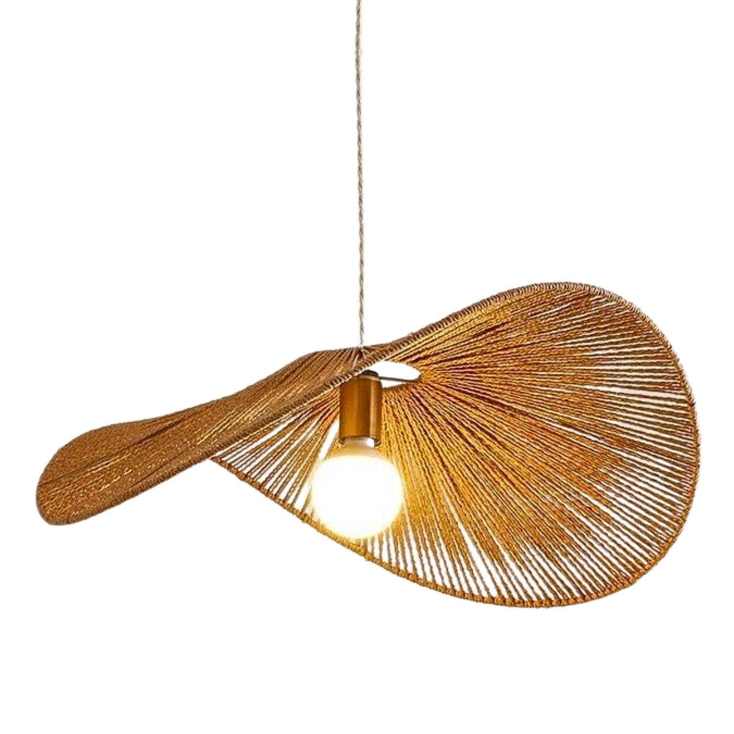 Wabi Sabi Hemp Rope Pendant Light