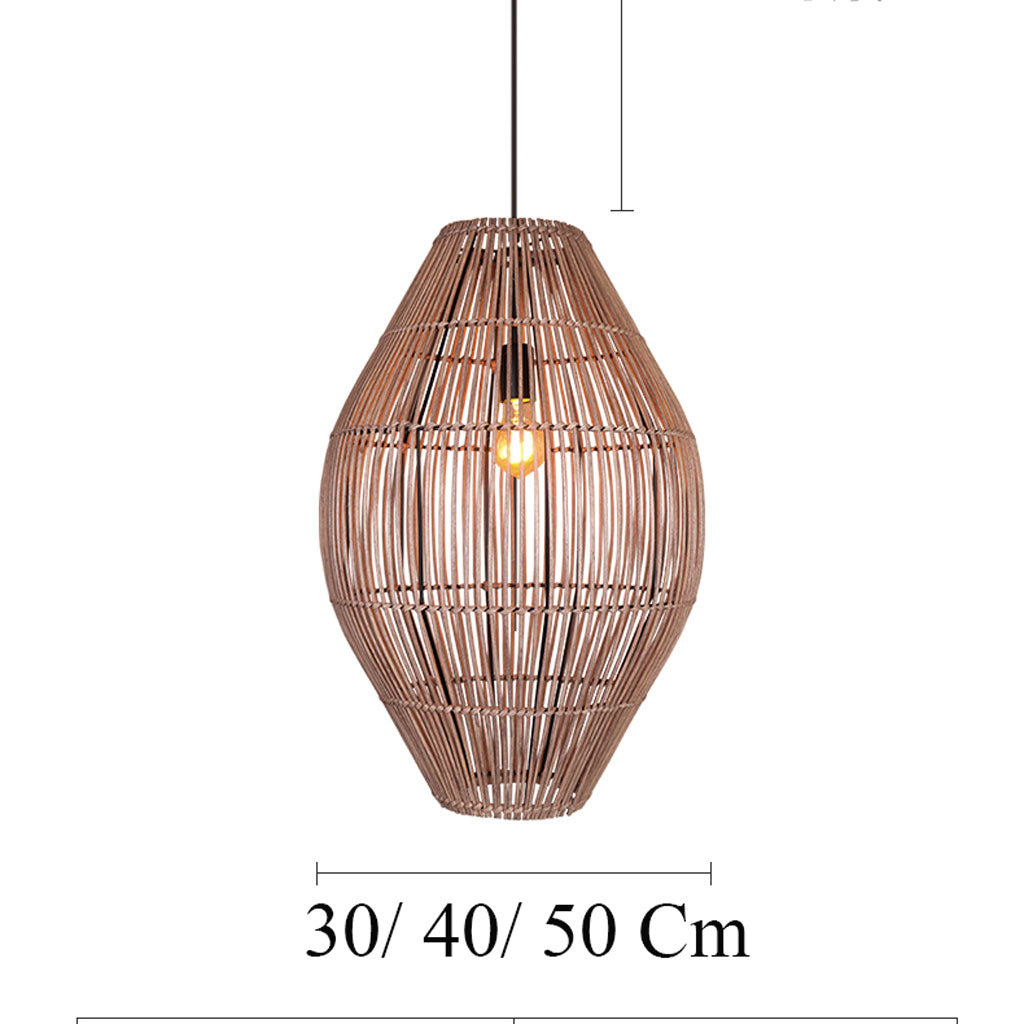 Elena Rattan Pendant Light