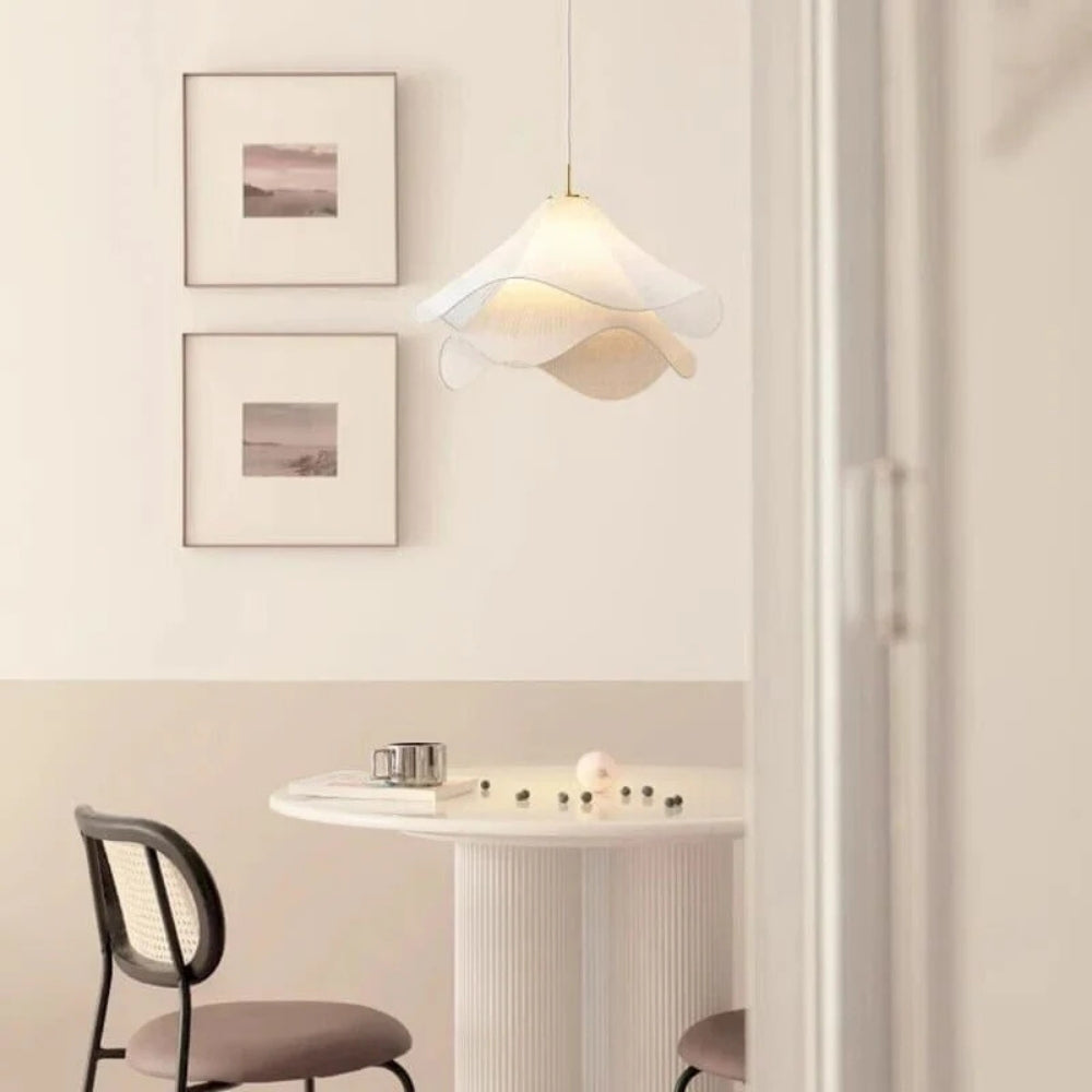 Lia Wabi Sabi Fabric Pendant Light