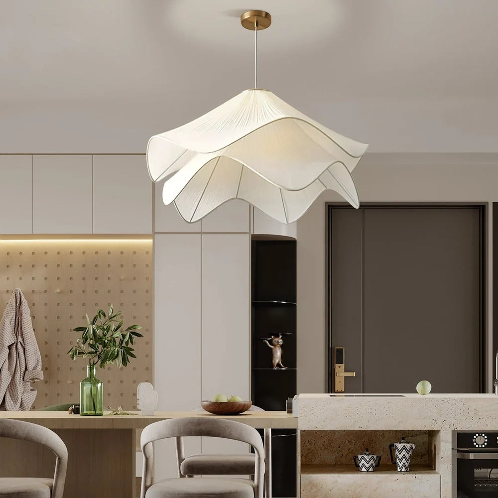 Lia Wabi Sabi Fabric Pendant Light
