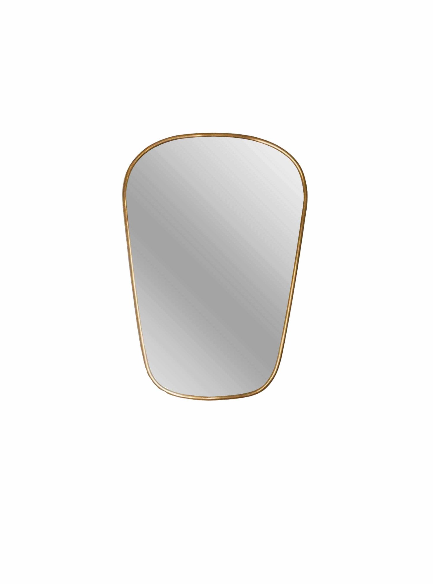 Varaudu Italian Brass Wall Mirror - Antique Brass Bathroom Mirror, Vanity Wall Decor