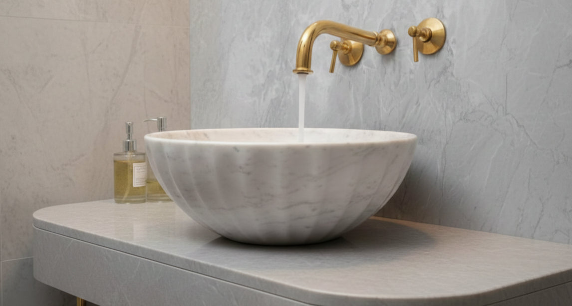 Wall-Mounted Brass Bathroom Faucet With Rough in Valve