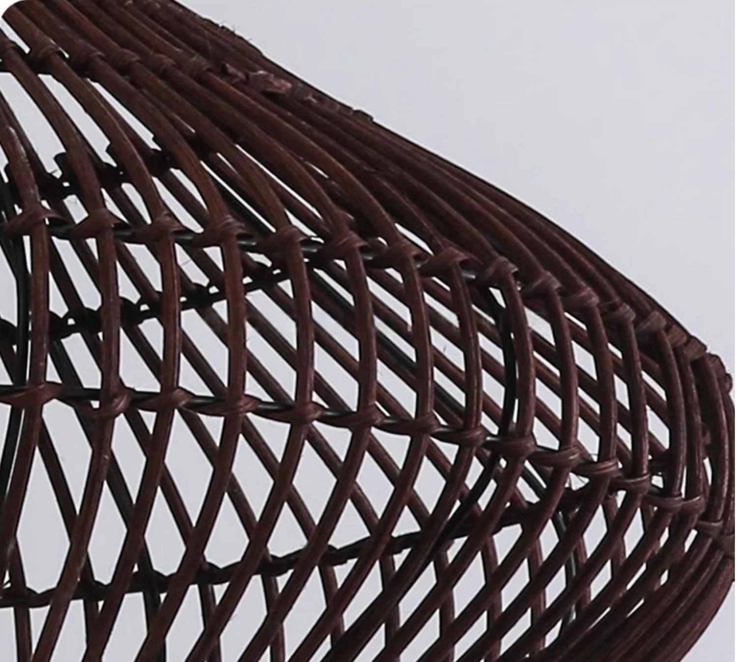 Geometric Diamond Rattan Basket Pendant Light